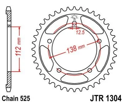Звезда MOTO JT MOTO 111-554-42 (фото 1)