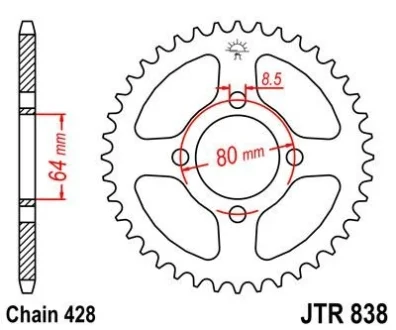 Зірка MOTO JT MOTO 112-342-45