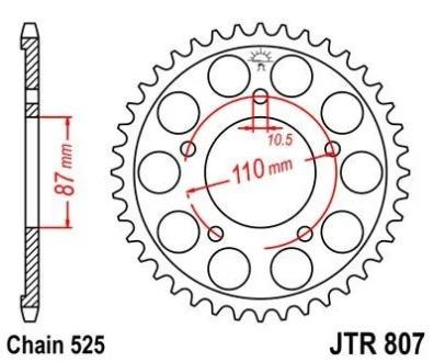Звезда MOTO JT MOTO 113-551-44