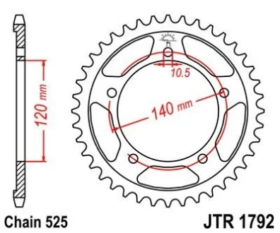 Звезда MOTO JT MOTO 113-552-47