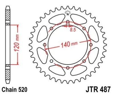 Зірка MOTO JT MOTO 114-482-44