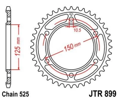 Звезда MOTO JT MOTO 115-564-45