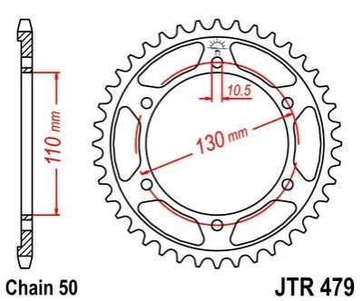 Звезда MOTO JT MOTO 115-667-45 (фото 1)