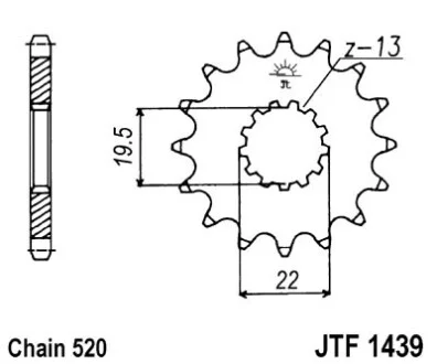 Зірка передня JT Z–BATKI JTF143913