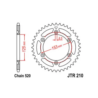 Зірка задня JT Z–BATKI JTR21042