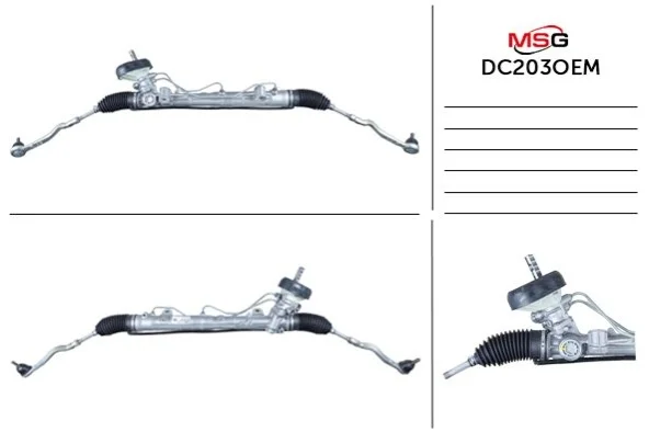Рульова рейка з ГПК нова Renault Dokker 12-21, Renault Logan 13-, Dacia Logan 12-22 JTEKT DC203OEM (фото 1)