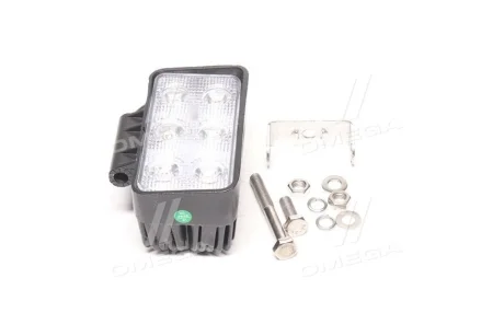 Фара LED прямокутна 18W, 6 ламп, 110*90мм, 1200Lm вузький промінь 12/24V 6000K (LITLEDA,) JUBANA 453701045