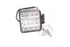 Фара LED квадратная 48W, 16 ламп, 108*128мм, 3300Lm узкий луч. 9-32V 6000K (LITLEDA,) JUBANA 453701051 (фото 1)