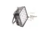 Фара LED квадратная 48W, 16 ламп, 108*128мм, 3300Lm узкий луч. 9-32V 6000K (LITLEDA,) JUBANA 453701051 (фото 2)