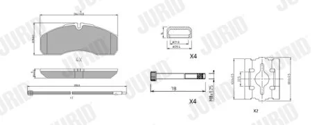 Колодки гальмівні дискові Jurid 2916009560