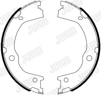 JURID HYUNDAI гальмівні колодки ручного гальма Santa FE 09- Jurid 362571J