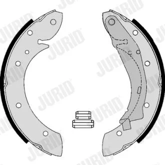 JURID PEUGEOT гальмівні колодки задн. 405 II Break (4E) 1.9 D 92-96 Jurid 362613J