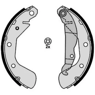 JURID OPEL щоки гальмівні Astra,Corsa,Vectra,Espero,Lanos,Nexia Jurid 362614J (фото 1)