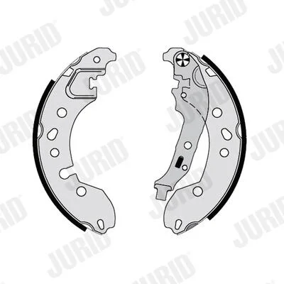 JURID RENAULT гальм. колодки задн. TWINGO II 1.2 16V 07-14, TWINGO II 1.5 dCi 90 10-, SMART FORTWO 1.0 14- Jurid 362630J (фото 1)