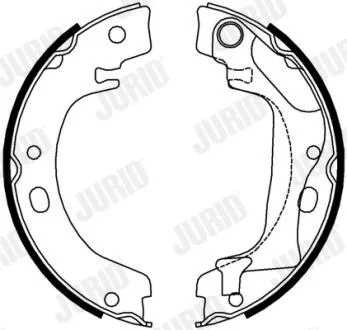 JURID колодки ручного гальма TOYOTA Corolla 02- Jurid 362631J