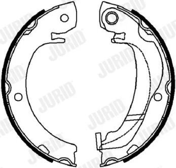 JURID CITROEN щоки гальмівні C1, OPEL Agila, SUZUKI Swift, TOYOTA Yaris Jurid 362636J