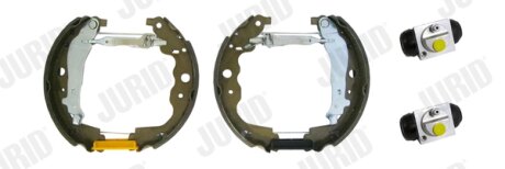 RENAULT Комплект гальмівних колодок задн. (колодки + циліндри) CLIO IV (BH_) 1.5 dCi 110 16-21 Jurid 381538J
