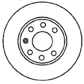OPEL диск гальмівний передній KADETT E 1.0-1.3 Jurid 561142JC