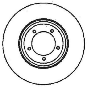 FORD диск гальмівний передн. TRANSIT 86- 254 14,3 12.9 Jurid 561378JC (фото 1)