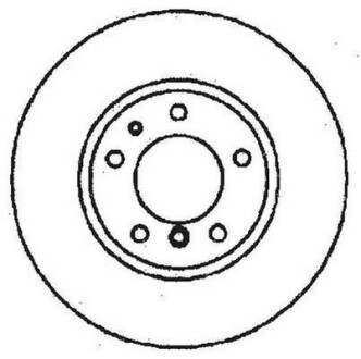 BMW диск тормівний передн.5-serie E34 88- Jurid 561476JC