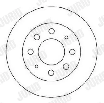 JURID FIAT диск гальмівний передній Doblo 10- Jurid 561824JC