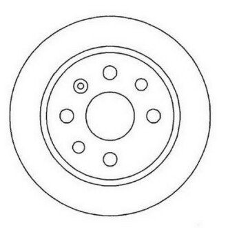 OPEL диск гальмівний задній Vectra B 95- 270 10 8 Jurid 561961JC