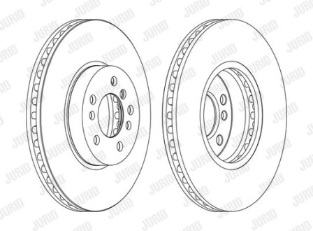 Диск гальмівний Jurid 562134JC-1
