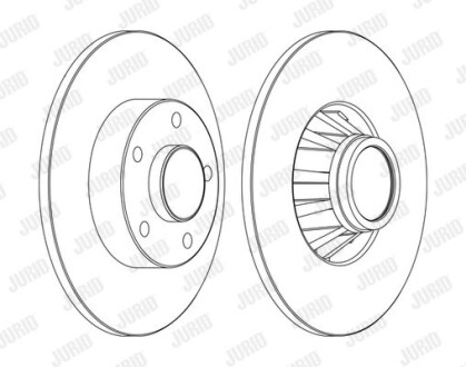 Диск гальмівний Jurid 562211JC-1