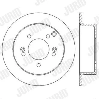 JURID HYUNDAI Диск гальмівний задн.Tucson,Sonata V, Kia Magentis Jurid 562552JC