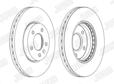 JURID CHEVROLET Диск тормозной передн.Cruze 1.6 09-,Opel Astra j Jurid 562631JC-1