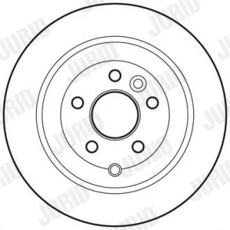 JURID LANDROVER диск гальмівний задн.Freelander 07- Jurid 562765JC