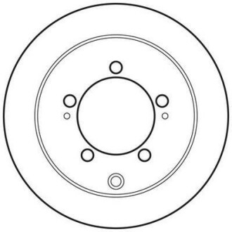 MITSUBISHI Гальмівний диск задн.Airtrek,Lancer VII,Outlander 03- Jurid 562781JC