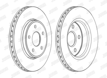 Диск гальмівний Jurid 562854JC-1
