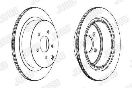 - Гальмівний диск Jurid 562871JC