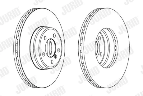 JURID гальмівний диск передн. Range Rover III 02- Jurid 562899JC-1
