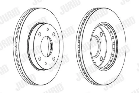 JURID HYUNDAI диск гальмівний передній Sonata Jurid 563083JC
