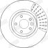 JAGUAR Гальмівний диск передн. 17&amp;quot;, XE 2.0 15-, XF II 2.0 15- Jurid 563347JC-1 (фото 4)