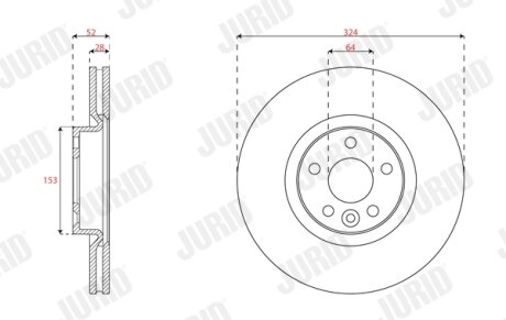 Диск гальмівний Jurid 563400JC
