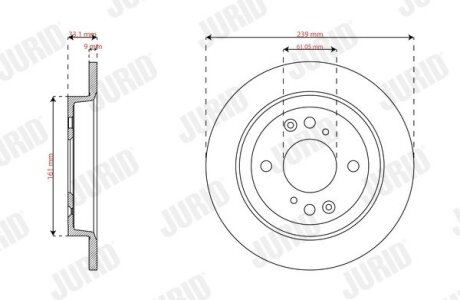 Диск гальмівний Jurid 563801JC