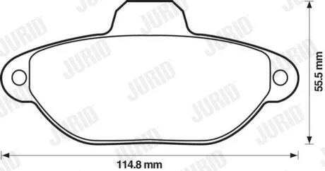 Колодки гальмівні дискові Jurid 571749J