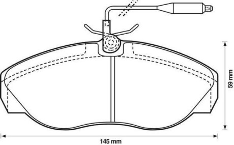 FIAT колодки гальмівні передні DUCATO B 2.0,2.5D,TD 94- Jurid 571839J