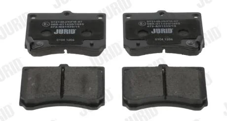 JURID MAZDA гальмівний колодки передні 323 1.9 89-94 Jurid 572146J