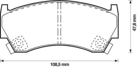 NISSAN гальмівні колодки дискові Almera 95-00 Jurid 572396J (фото 1)