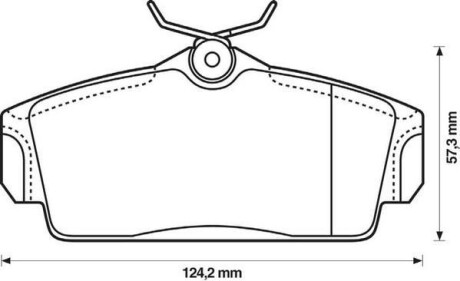 NISSAN Колодки гальмівні передние PRIMERA 2.0 16V 96-02 Jurid 572422J (фото 1)