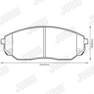 JURID KIA Тормозные колодки передн. Sorento 02- Jurid 572511J