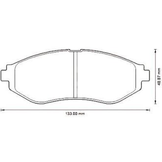 CHEVROLET гальмівні колодки передн.Aveo 05- Jurid 572539J