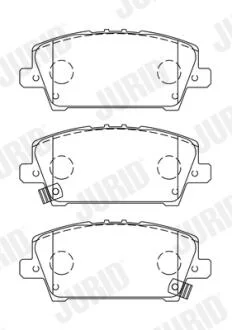 JURID HONDA гальмівні колодки передн.Civic 06- Jurid 572579J