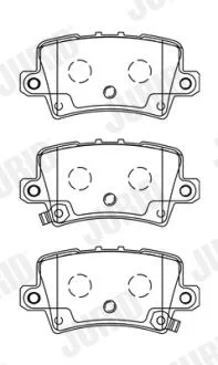 JURID HONDA гальмівні колодки задн.Civic VIII,CR-V III,IV 05- Jurid 572580J