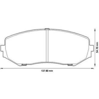 SUZUKI гальмівні колодки передн.Grand Vitara 1.6/2.0 05- Jurid 572584J