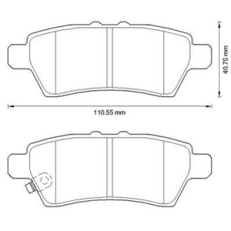 NISSAN Тормозные колодки задн. Pathfinder 05 - Jurid 572610J (фото 1)